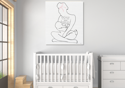 "Tapestry of Love" Beautiful Bond with Baby Canvas