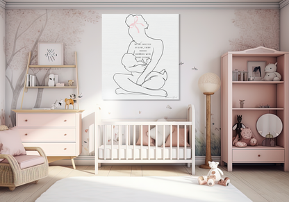 "Tapestry of Love" Beautiful Bond with Baby Canvas