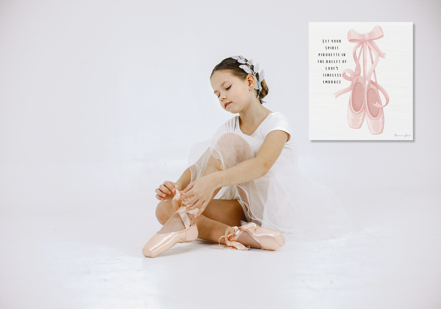 "Timeless Ballet Shoes" Inspirational Dancer Canvas